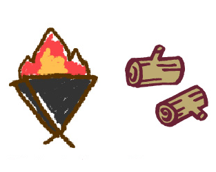 焚き火台＆薪